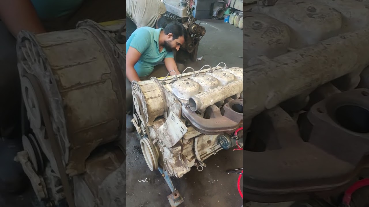 starting of Duetz kirloskar HA494 engine after overhauling YouTube