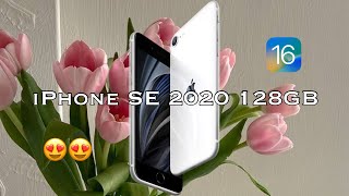 iphone se 2020 unboxing | 2023 aesthetic ios 16