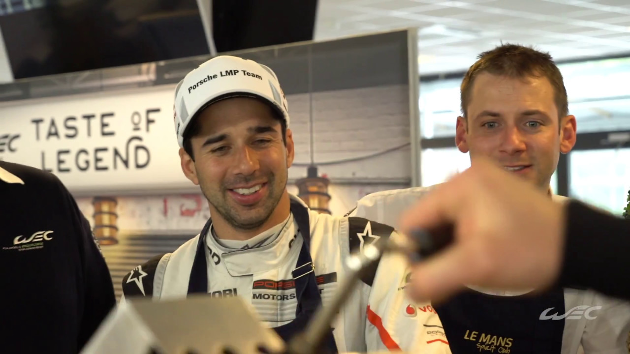 Porsche Team Andre Lotterer/Nick Tandy/Neel Jani make you some nice Liège Waffles