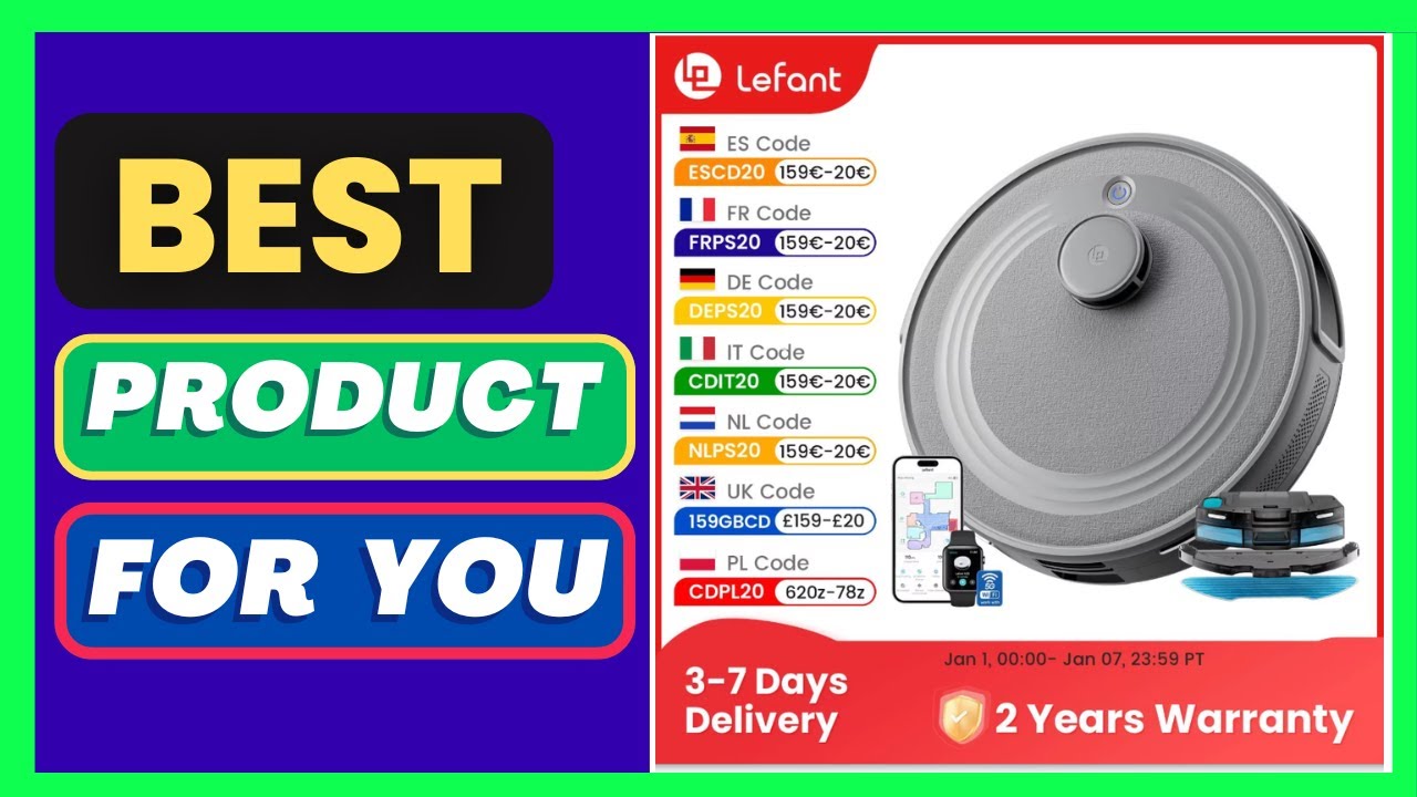 Lefant M2S Robot Vacuum Cleaner 10000Pa