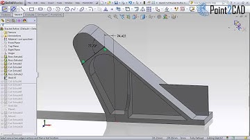 Point2CAD Tutorial: Reverse Engineering a Bracket (2/3 Refinement)