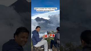 Ketika pendaki asal India melihat indah nya Rinjani #rinjani #hiking #mountains #travel #fypシ