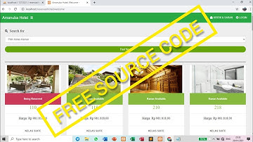 source code gratis, aplikasi website hotel berbasis php mysql