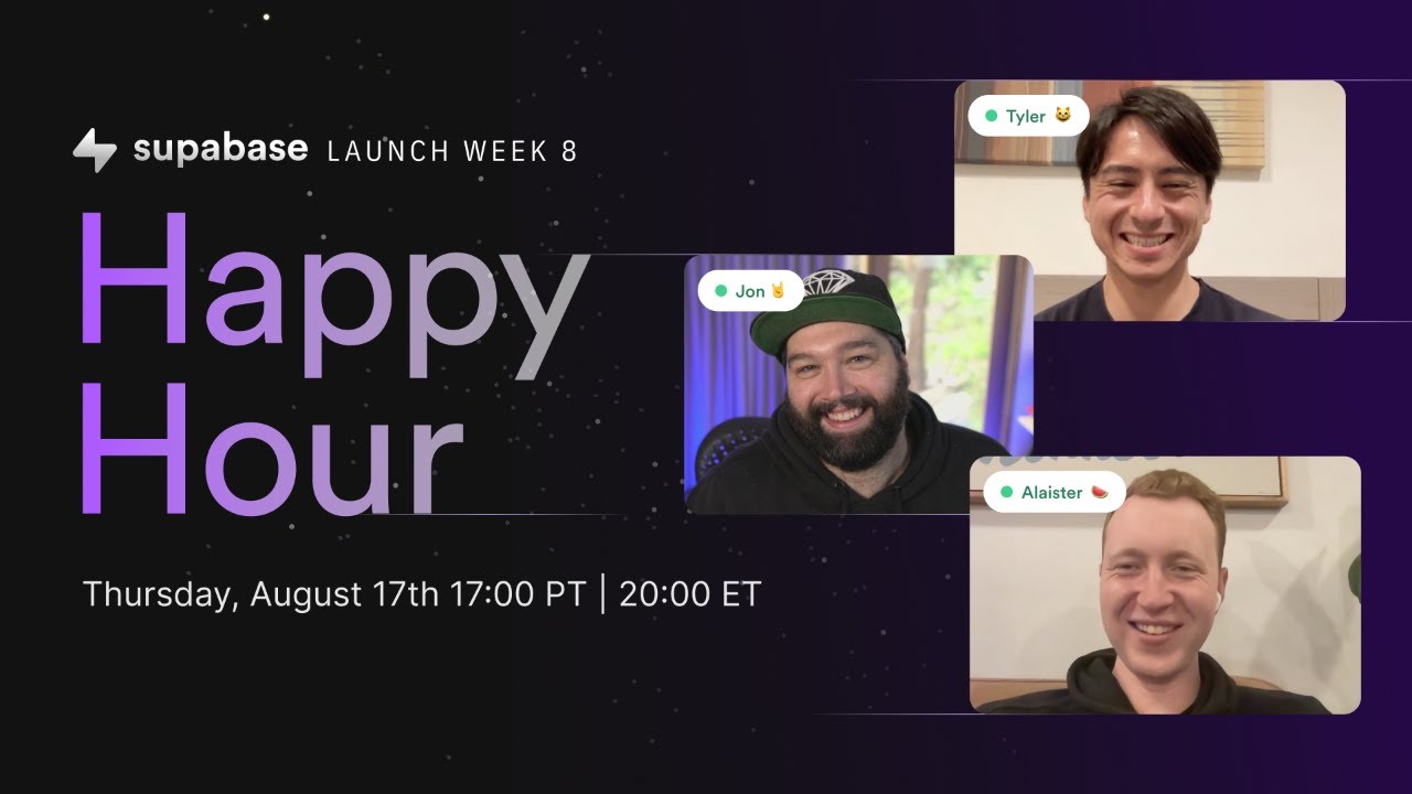 Launch Week 8 wind down & create app with Next.js and Supabase ...