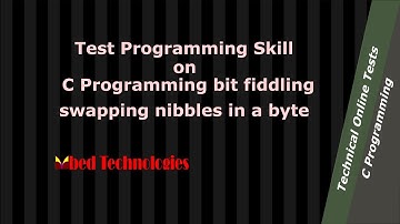 A C Programming question on swapping nibbles in a byte