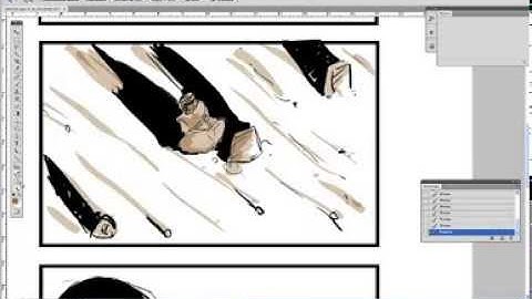 Storyboard speed drawing - Photoshop