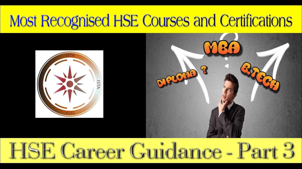 Most Recognized HSE Courses and Certifications HSE Career Guidance Part 3 YouTube