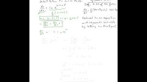 Reduction to separation of variables #1