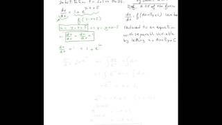 Reduction to separation of variables #1