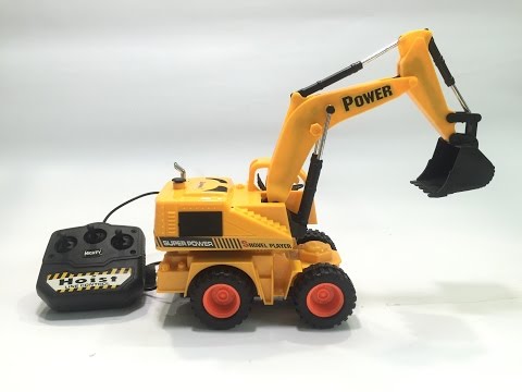 xe xúc đất đồ chơi excavator toy xe xúc đất điều khiển từ xa 挖掘机 玩具 игрушечный экскаватор  @KidsmileTV