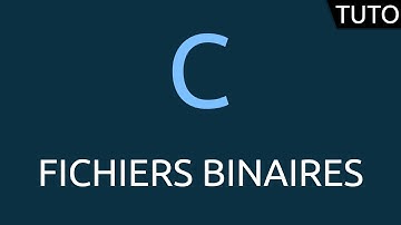 Tutoriel C - fichiers binaires