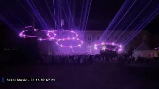 Show mapping laser - Abbaye du Pin - Scèni Music - août 2026
