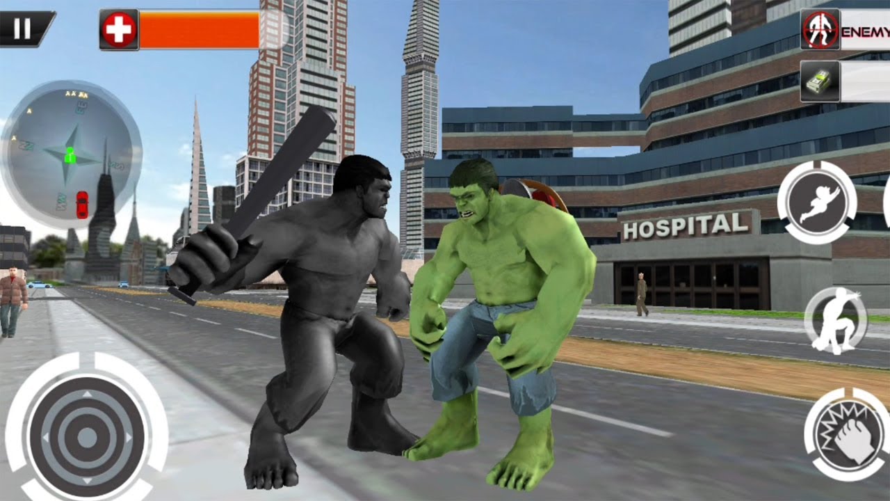 Incredible Hulk Vs Black Monster | Flying Monster Hero City Escape - Android GamePlay