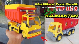 modified plastic truck in Kalimantan style