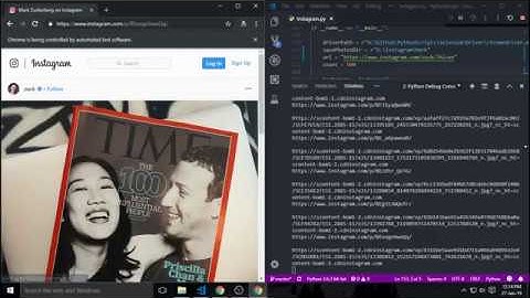 Selenium driver scraping Instagram post