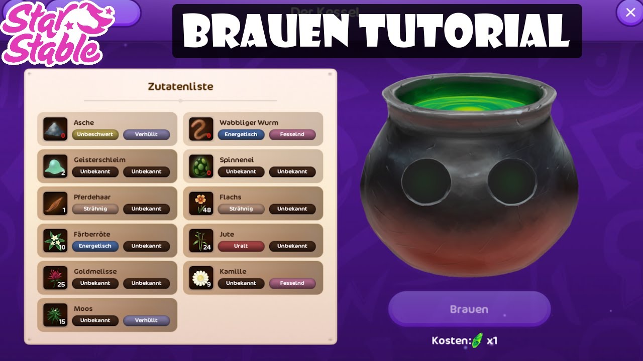 Tränke brauen - So gehts richtig! | Star Stable Online [SSO Tutorial]