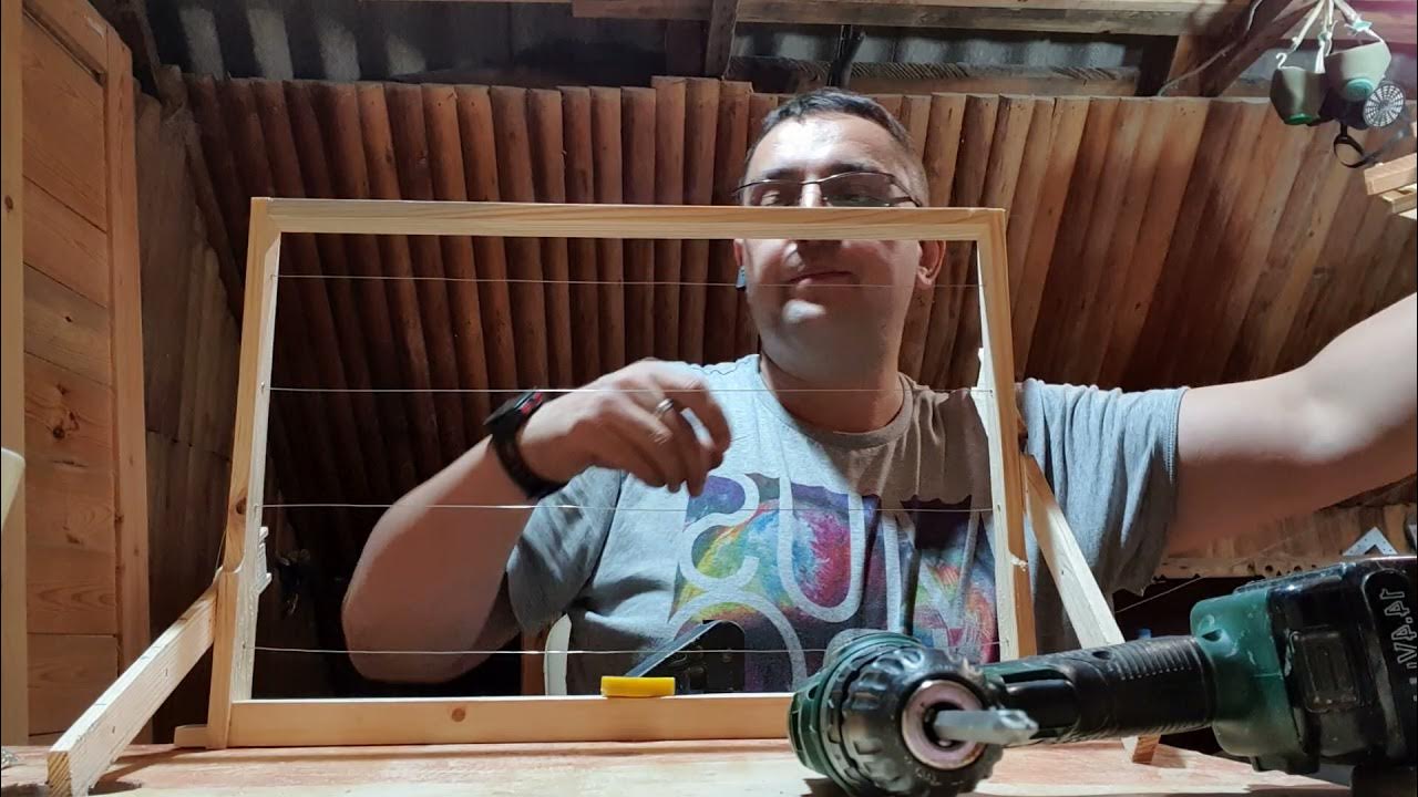 Протяжка проволоки в рамку, очень просто - YouTube