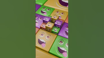 Cube slide |5| #relaxingshowstudio #satisfying #blender #relaxing #asmr #fyp #shorts