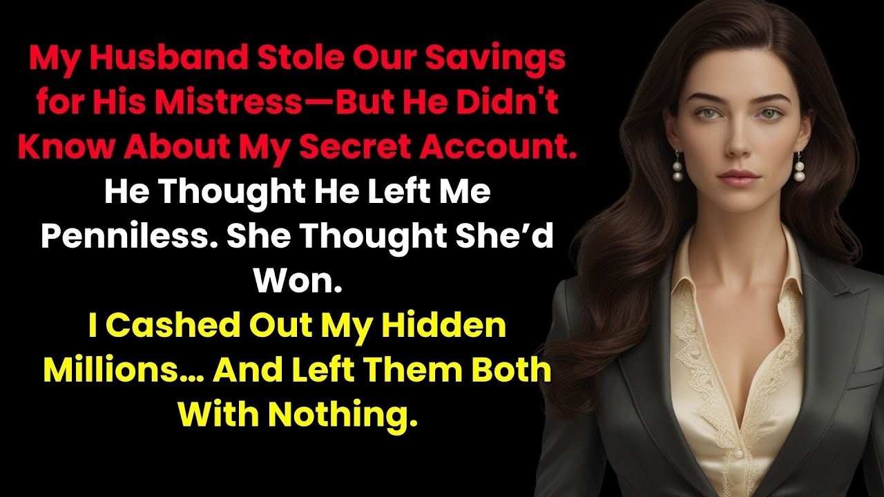 My Husband Stole Our Savings for His Mistress—But He Didn't Know About My Secret Account