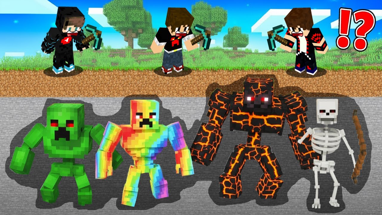 ماين كرافت : حـرب حفر الوحوش الخطيرة ولكن الحظ أسطوري !!؟ 🔥😱