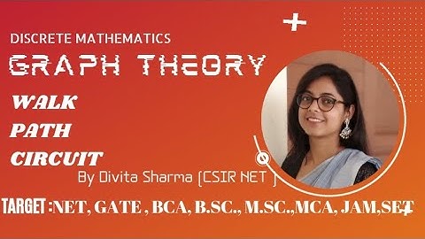 Walk|path|circuit #graphtheory  #discretemathematics #bsc_maths #divita #engineeringmatematics #mca