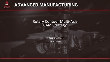 Rotary Contour Multi-Axis CAM Strategy Lecture
