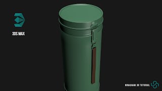 Modeling WWII Gas Mask Can | 3dsMax Tutorial
