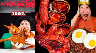 Laughed So Hard I Couldn't Eat 🤣🔥 Spicy Seafood Jjajang Noodles Challenge thumbnail
