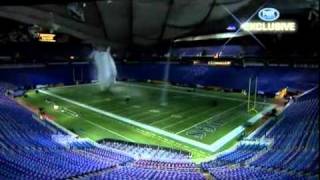 Metrodome Collapsing Because of Snow ( RAW VIDEO)