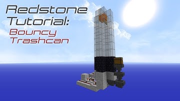 Bouncy Trash Can! / Redstone Tutorial #1