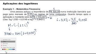 LOGARITMO AULA 09 FUNÇÃO LOGARITMICA PARTE 2