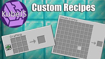 CUSTOM RECIPES WITH KUBEJS(VANILLA and EXTENDED CRAFTING TABLE)[1.16.5 PT-BR]