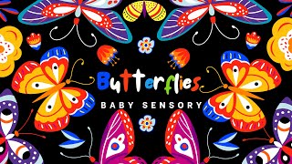 Butterflies with Magic Effect - Bright Exit of Butterflies Between Flowers - 4K Video screenshot 1