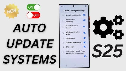 ⚙️Galaxy S25/S25+/Ultra: How to Turn Auto System Updates ON or OFF via Developer Options!
