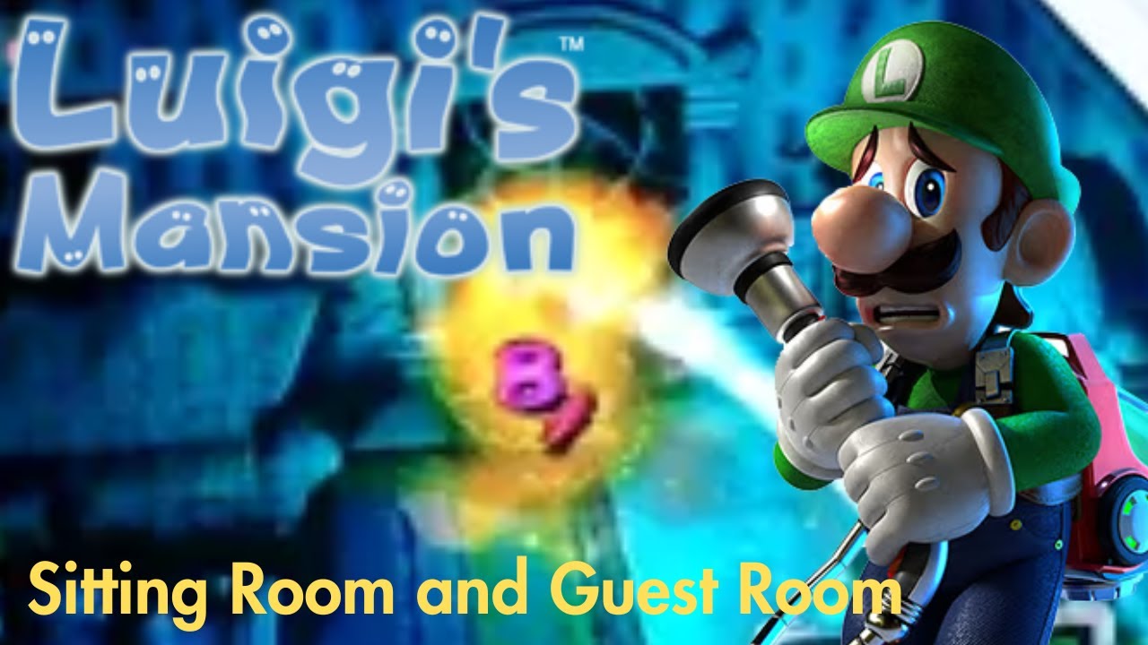Luigi's Mansion: Gameplay Walkthrough Part 17 - Sitting Room and Guest ...
