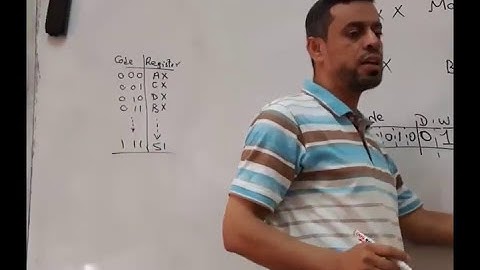 (Lecture 2: in Arabic): Memory addressing mode