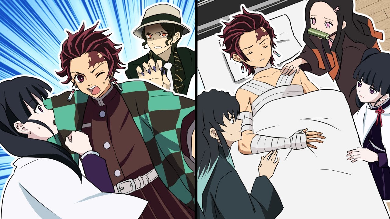 炭治郎がカナヲを無惨の攻撃から守って重症に！？【鬼滅の刃/キメツ学園】