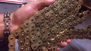 Gold 530 o ring chain 120links eBay unboxing