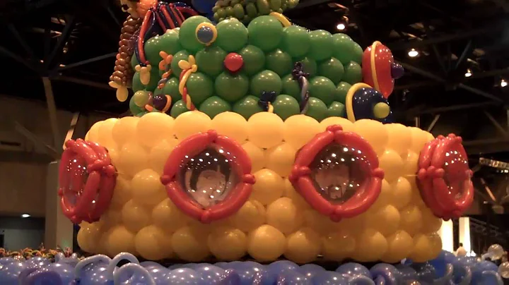 Yellow Submarine Beatles Balloon Sculpture created...