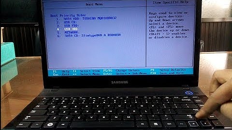 How to setup BIOS/Boot Menu on Samsung Laptop
