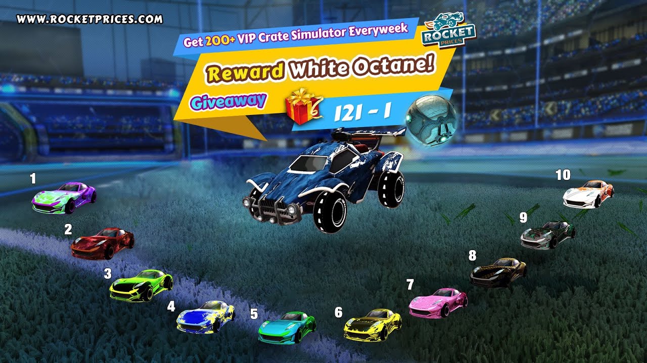 🔥Win Top 10 Komodo Designs (Black Market Decals, Esoto 4R Wheels) |Rocket League Item Giveaway 121-1