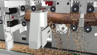 MAMMUT-1 log processing plant woodworking technology modern sawmill segheria moderna Trademak