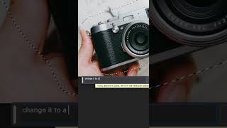 Asking AI to change my Fujifilm to a Leica