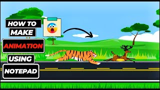 How to make animation video using Notepad | Code It Simple | #coding #animationvideo