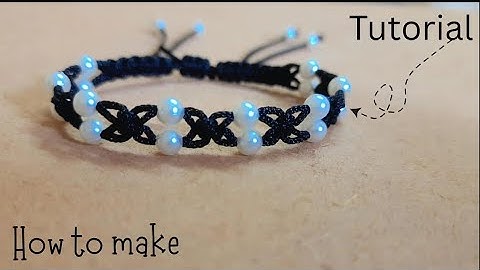 🤍Macrame Bracelet Tutorial 🤍#macramebracelet #bracelet #diyprojects 