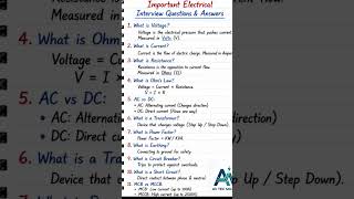 Top 10 interview questions electrical engineering #pcb #question #itistudent