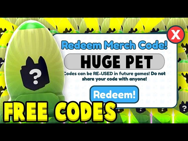 FREE Pet in Pet Simulator X Merch Codes 2023 TOTALLY *REAL