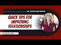 Tips for Improving Relationships