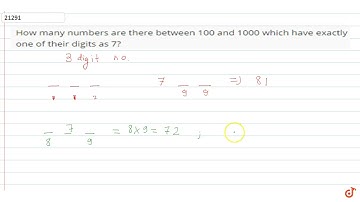 How many numbers are there between 100 and 1000 Which have exactly one  of their digits as 7?