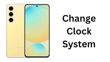 How To Change To 24Hr / AMPM Clock System On Samsung Galaxy A16